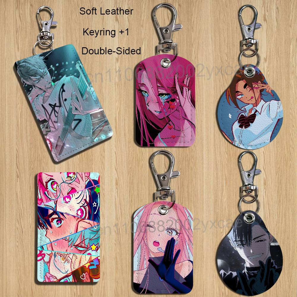 Leatherwork Keychain - ギタリストイヴァンエイリアンステージティルALNSTホルダー銀行ビジネスワークカードホルダー学生カードケースバスカードキーホルダー