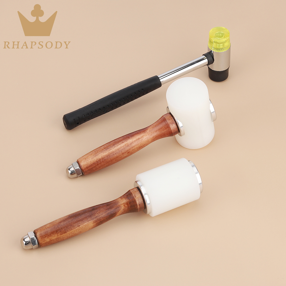 Leatherwork Hammer - 革製クラフトカービングハンマー、牛革パンチ、切断と縫製、DIY作業用サドル作りツール、クラフトツールとサプライキット