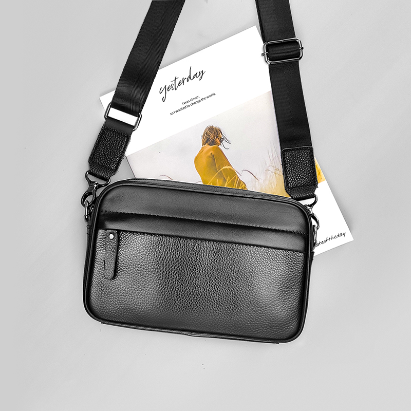 Leather Work Bag Laptop - メンズ本革ショルダーバッグ トップレイヤー牛革 クロスボディバッグ 仕事用 ビジネス サッチェル