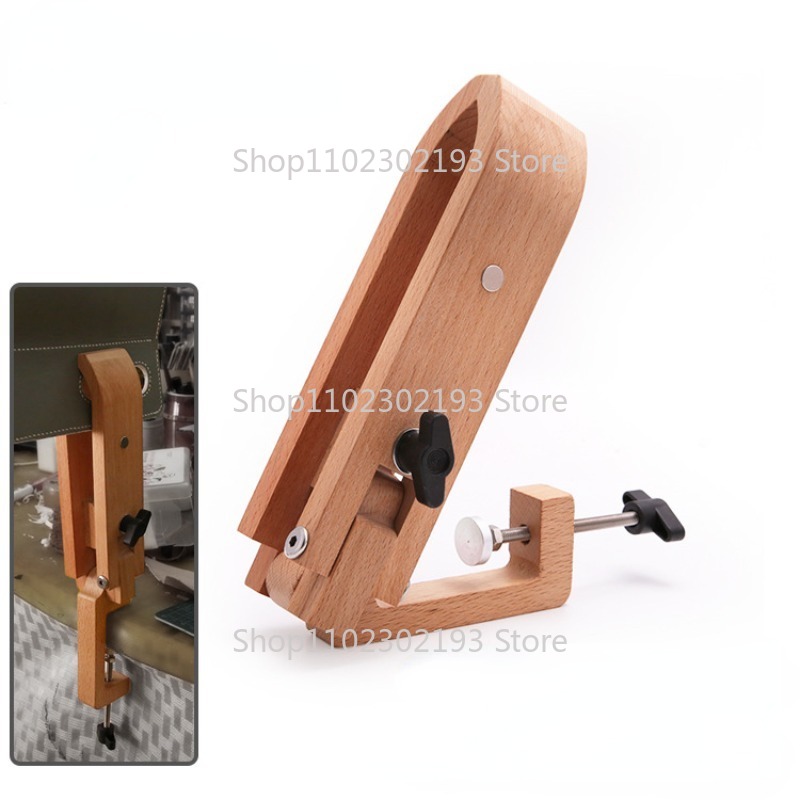 Leatherwork Hammer - 折りたたみ木製クランプ調整可能な木材レザークラフトハンドステッチポニーレース縫製 DIY ツールレース縫製 DIY ツール