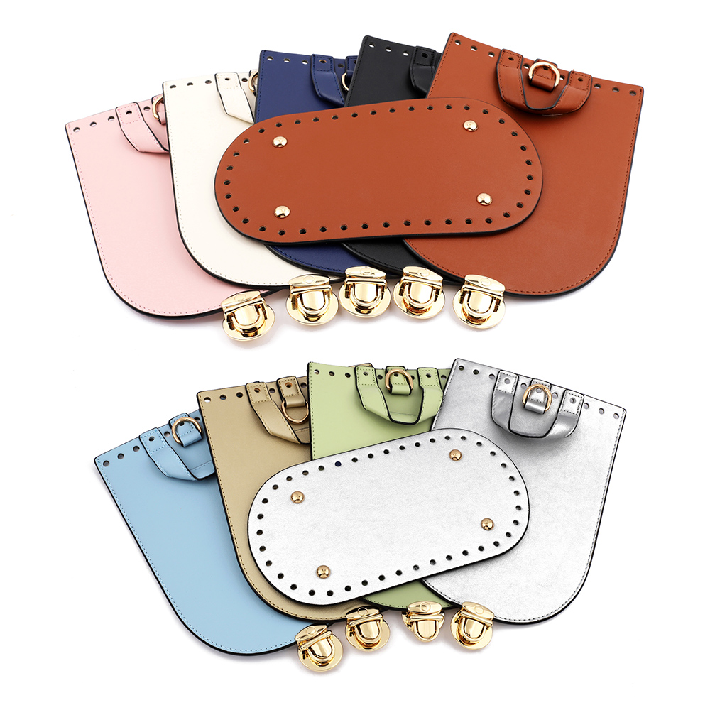 Leatherwork Hardware - DIY バッグボトムフリップハードウェアセットニットバックパックショルダーバッグクロスボディパーソナライズされた織バッグアクセサリーセット