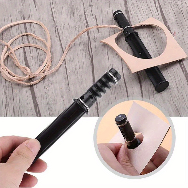Leatherwork Hammer - 1PC レザーレースメーカーレザークラフト切断 DIY スイベルレザーストリップハンドカッタークラフトツール 3 ブレード