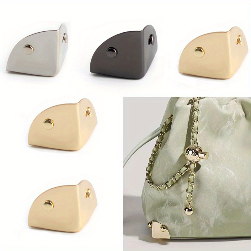 Leatherwork Hardware - 4 個の金属三角コーナー保護バックルレザークラフト財布フリップハンドバッグブックアルバム DIY ハードウェアアクセサリーに適しています