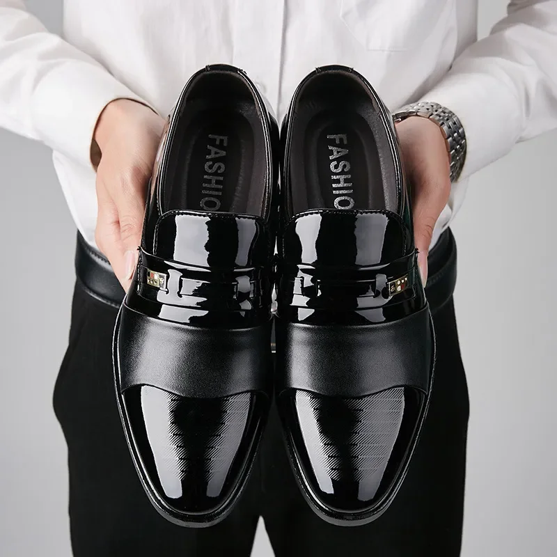 男性用革靴結婚式フォーマルオックスフォードビジネスカジュアル - Leather Work Oxfords のレビューと価格