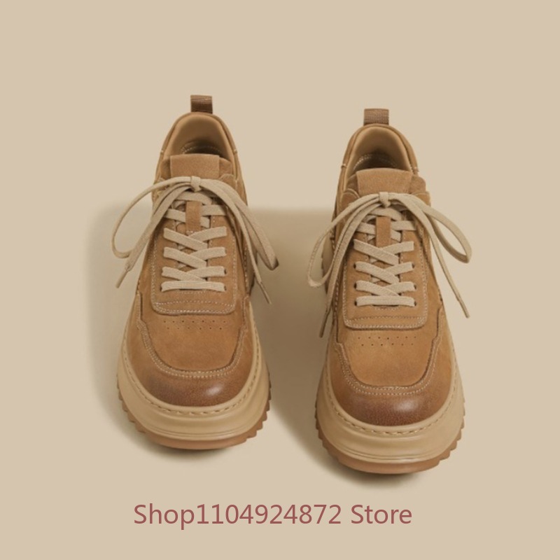 英国風厚底カジュアルスニーカー メンズ ローカット ワーク  - Leather Work Oxfords のレビューと価格