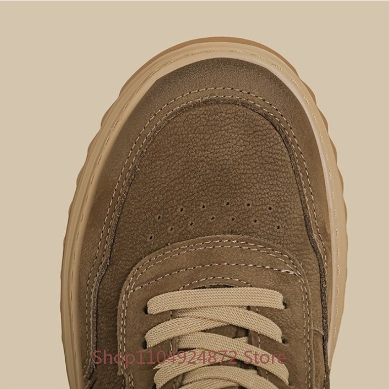 英国風厚底カジュアルスニーカー メンズ ローカット ワーク  - Leather Work Oxfords のレビューと価格