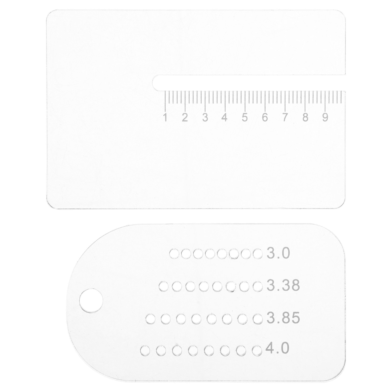 2個入り レザークラフト用パンチ間隔定規 調整可能な精密マー - Leatherworking Guide のレビューと価格