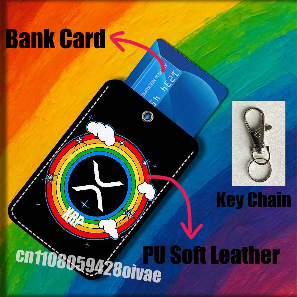 Xrp リップル暗号デジタル通貨 ID クリップクレジット銀 - Leatherwork Keychain のレビューと価格