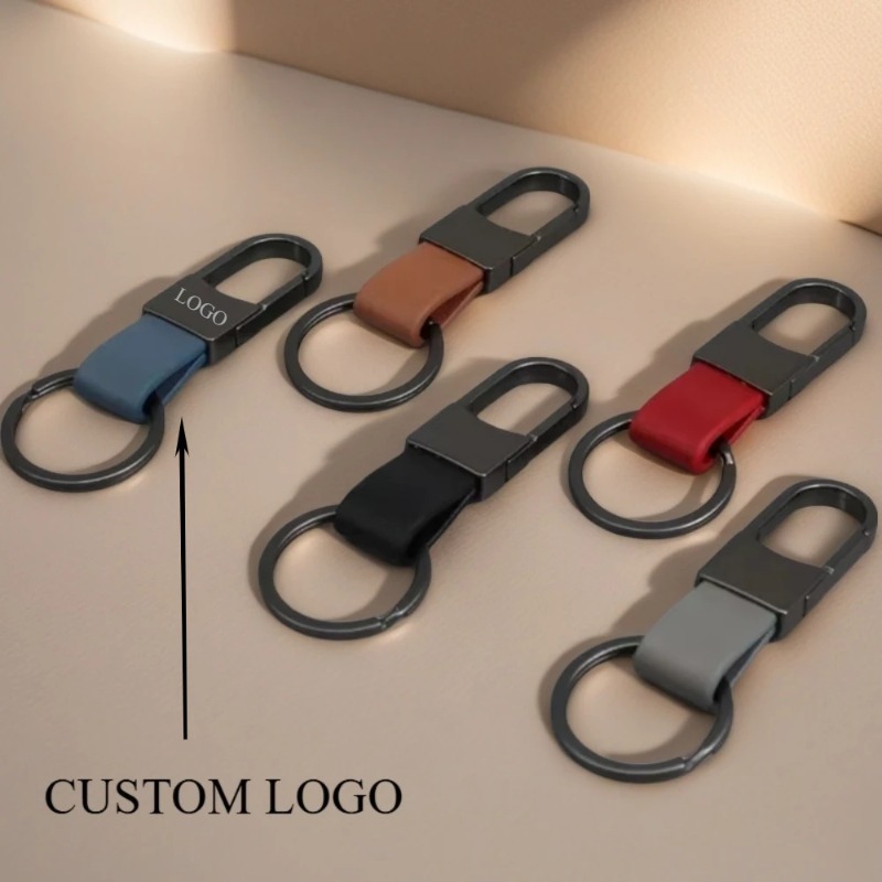 ファッション革キーホルダーカスタムロゴ名レーザー彫刻キーリン - Leatherwork Keychain のレビューと価格
