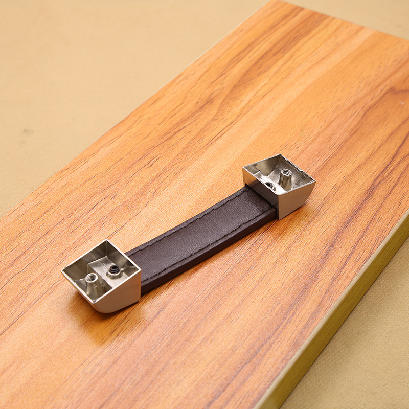 現代の高級革製ハンドルノブプル家具キャビネットチェスト引き出 - Leatherwork Hardware のレビューと価格