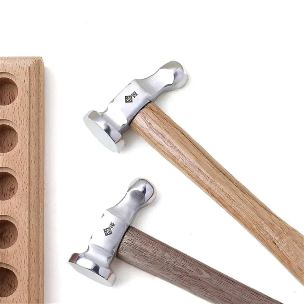 ステンレス鋼丸頭ハンマーミニ木製プロフェッショナルハンドツー - Leatherwork Hammer のレビューと価格