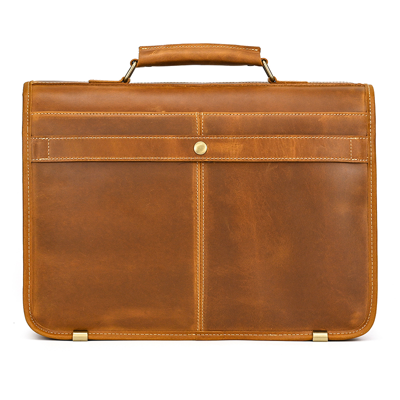 カスタマイズされた本革のラップトップバッグ,男性用のデュアル - Leather Work Bag Laptop のレビューと価格