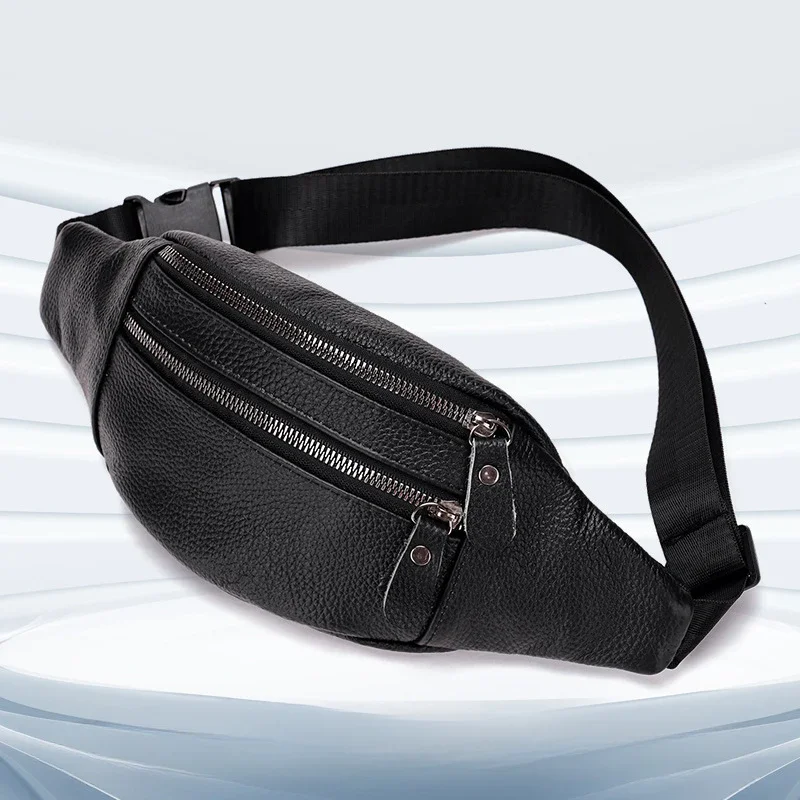 本革メンズウエストバッグ多機能チェストパッククロスボディバッ - Leather Work Bag Laptop のレビューと価格