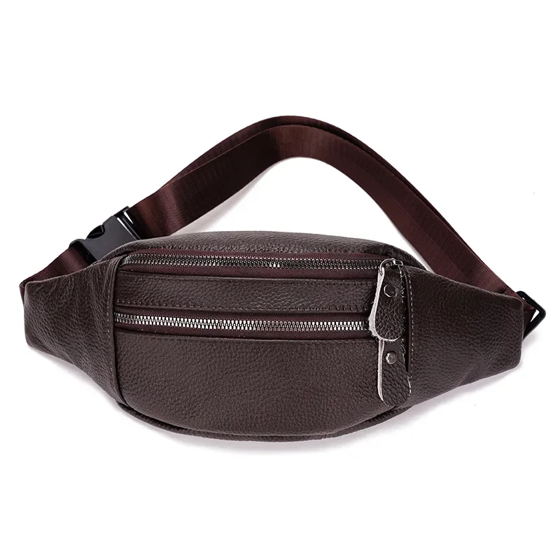 本革メンズウエストバッグ多機能チェストパッククロスボディバッ - Leather Work Bag Laptop のレビューと価格