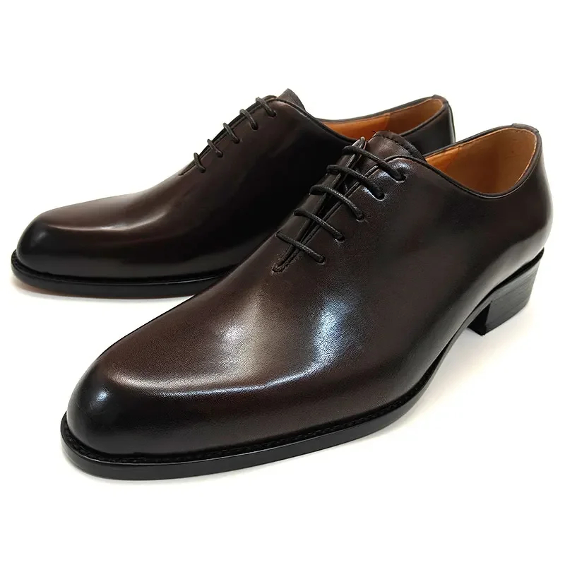 男性用手作りオックスフォードレザーシューズ,仕事やビジネス用 - Leather Work Oxfords のレビューと価格