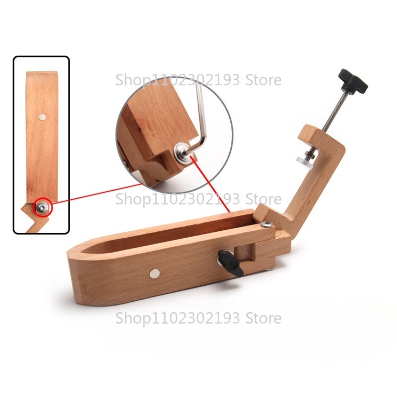 折りたたみ木製クランプ調整可能な木材レザークラフトハンドステ - Leatherwork Hammer のレビューと価格