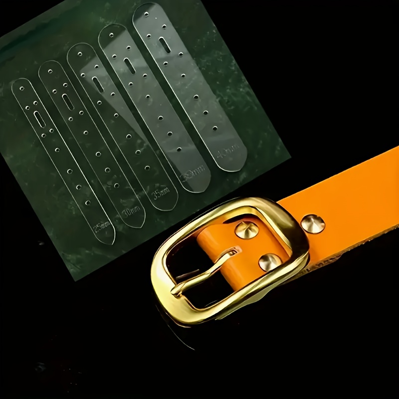 5個入りプラスチックベルト穴あけテンプレートセット、レザー位 - Leatherwork Hammer のレビューと価格