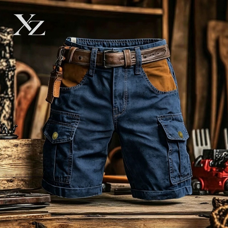 プレミアムヴィンテージウォッシュドカーゴショーツ（メンズ）– - Leather Work Overalls のレビューと価格