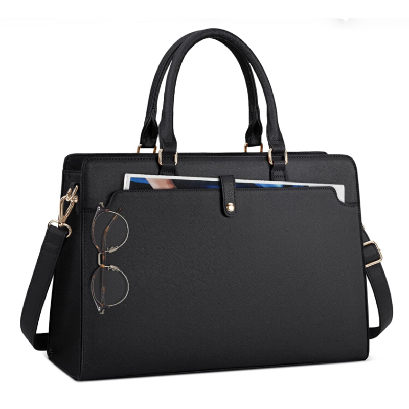 女性用防水ラップトップバッグ、大容量トートバッグ、レザーワー - Leather Work Bag Laptop のレビューと価格