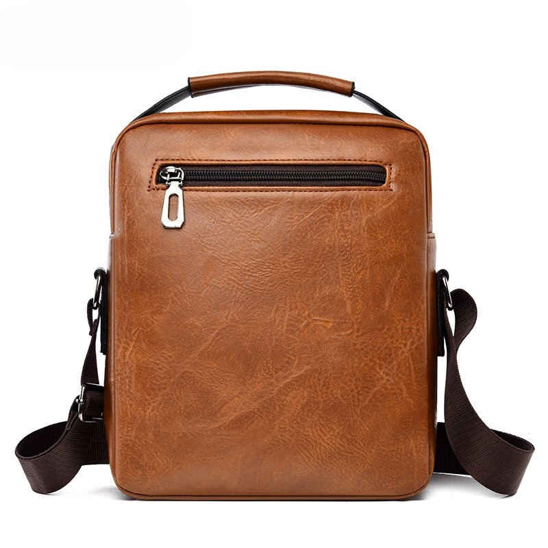 ホットファッション韓国スタイルメンズカジュアルショルダーバッ - Leather Work Bag Laptop のレビューと価格