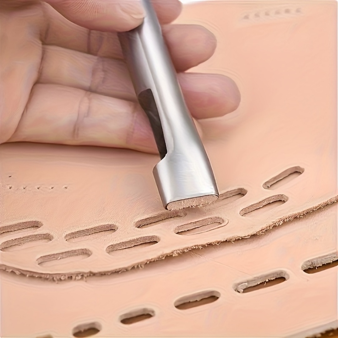 5個入り レザー用オーバルホールパンチャー 長方形穴あけパン - Leatherwork Hammer のレビューと価格