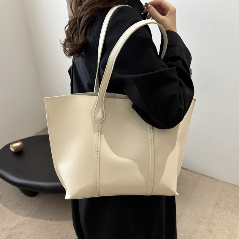 レトロフェイクレザーショルダーバッグ、大容量オフィス通勤ハン - Leather Work Bag Laptop のレビューと価格