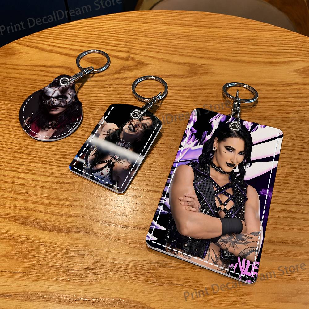 R-Rhea Ripley レスラーホルダーキーホルダー エ - Leatherwork Keychain のレビューと価格
