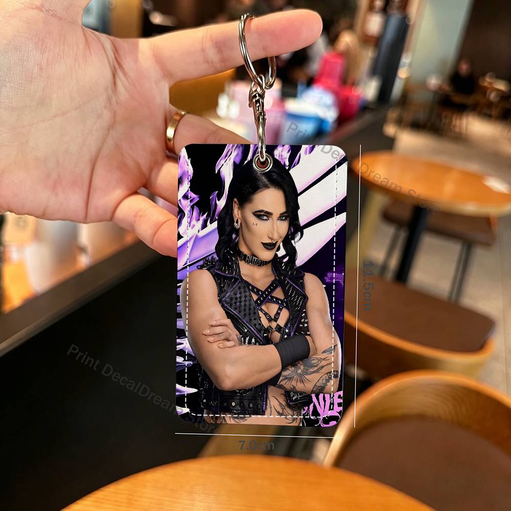 R-Rhea Ripley レスラーホルダーキーホルダー エ - Leatherwork Keychain のレビューと価格