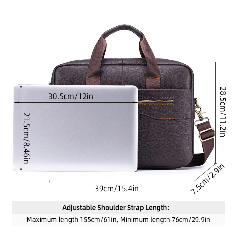 メンズヴィンテージ本革ブリーフケース大型ラップトップバッグ牛 - Leather Work Bag Laptop のレビューと価格