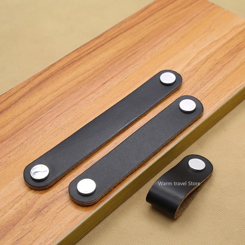 1 個革ハンドルバッグハンドル引き出しドアノブブラウンブラッ - Leatherwork Hardware のレビューと価格