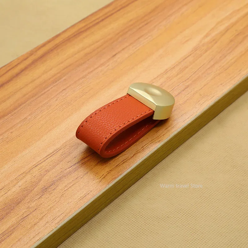 1 個革ハンドルバッグハンドル引き出しドアノブブラウンブラッ - Leatherwork Hardware のレビューと価格