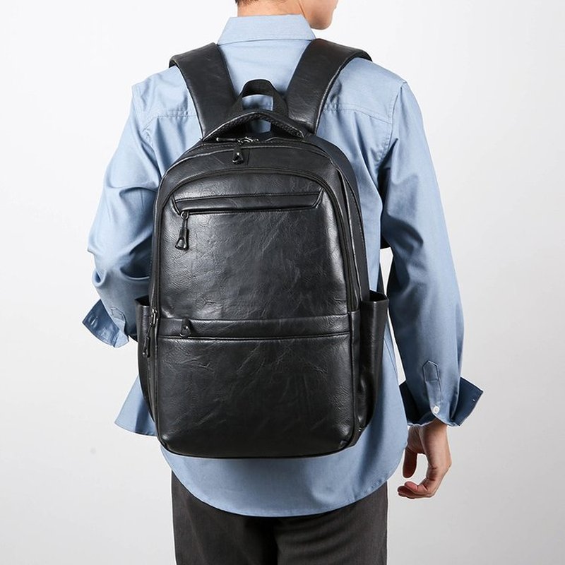 プレミアムレザービジネスバックパック – 15.6インチノー - Leather Work Bag Laptop のレビューと価格