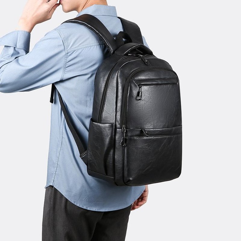 プレミアムレザービジネスバックパック – 15.6インチノー - Leather Work Bag Laptop のレビューと価格