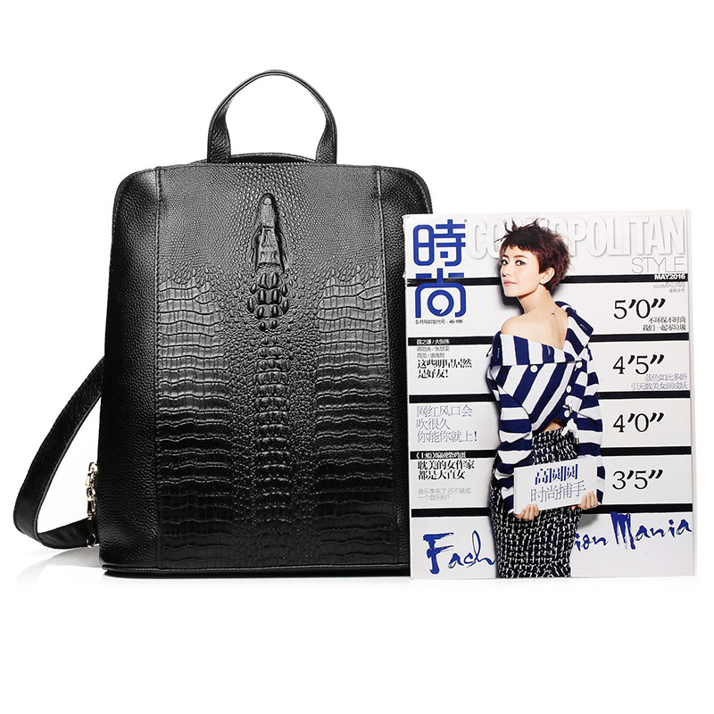 Zency レディース クロコダイルレザー バックパック 1 - Leather Work Bag Laptop のレビューと価格